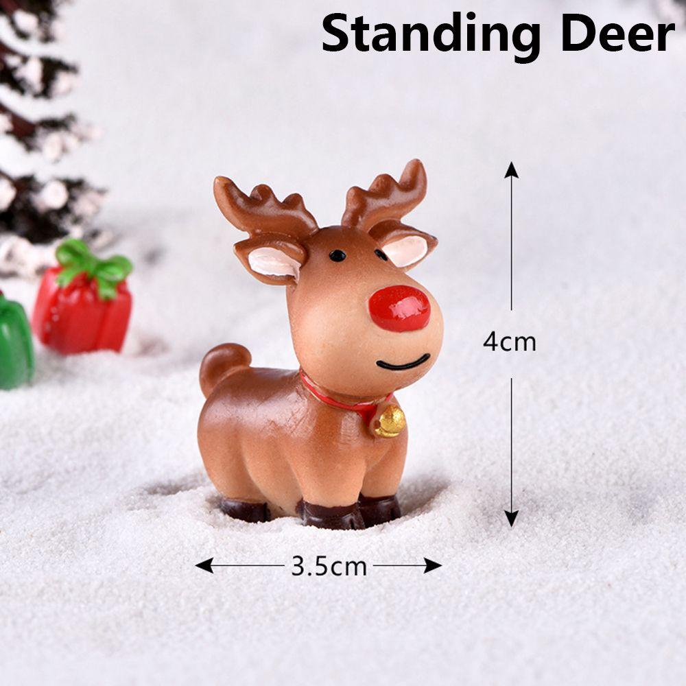 Бонсай Кукольный домик Сказочный сад Рождественское украшение Миниатюрная карета Фигурки оленей Домашний декор
