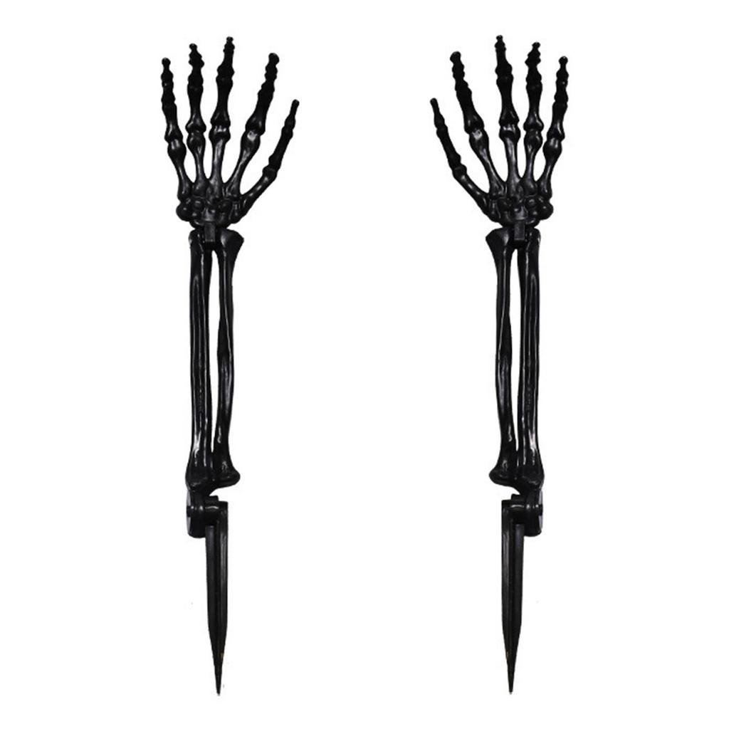 Realistic Skeleton Hand Ground Stake Halloween Decoration Durable Plastic Prop For Outdoor Haunted Yard Party Decor