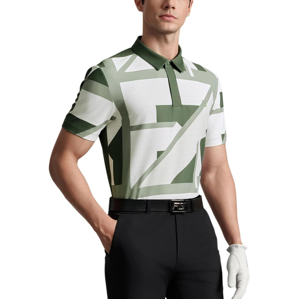 Fila Golf Elite Fashion Трикотажная футболка-поло с коротким рукавом для мужчин топы A11M535105F-ZB