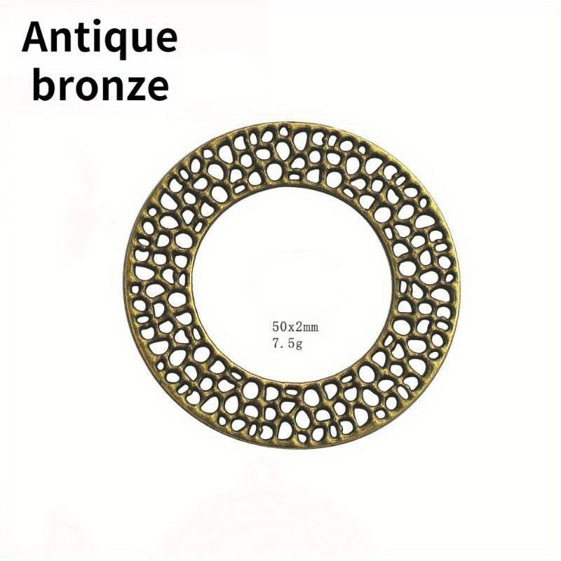 4 шт. 49x49 мм Подвески Венок Большой Круглый Круг Подвески Сплав DIY Аксессуары Для Изготовления Ювелирных Изделий