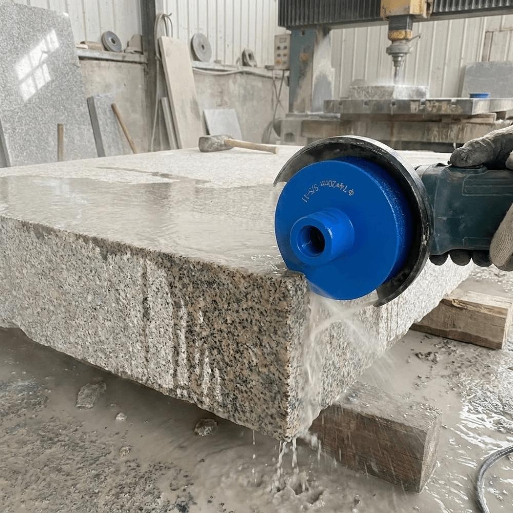 Long Service Life Semi-circular Stone Grinding Wheel Solid Construction Edge Trimming Wheel Marble