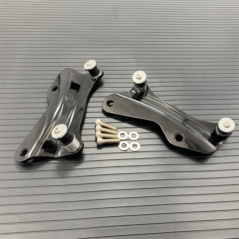 Motorcycle 4 Point Docking Hardware Kit For Harley Touring Road King Glide 2014-2022 Chrome Black