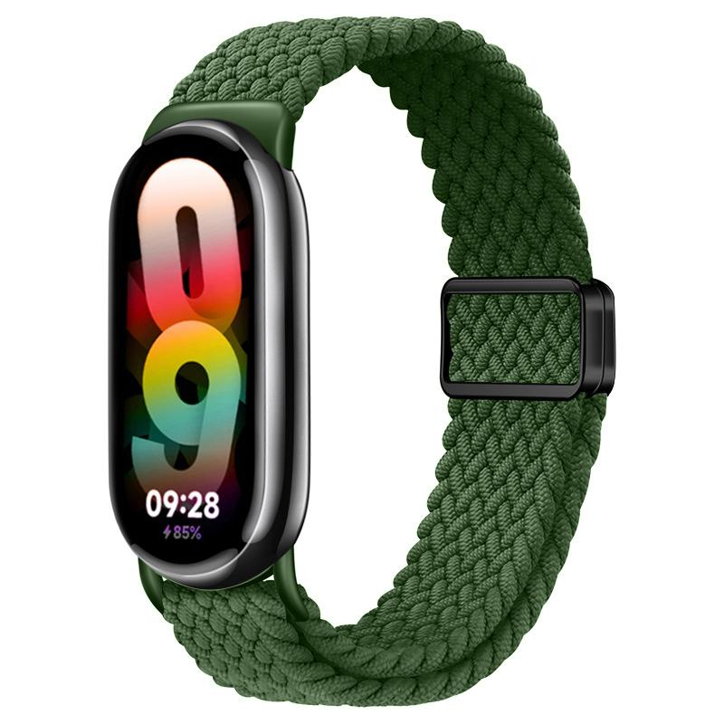 Ремешки для Xiaomi Mi Band 10 9 8 NFC Запасной ремень аксессуары магнитные Плетеный correa браслет Miband 9 Miband 8 Ремешок