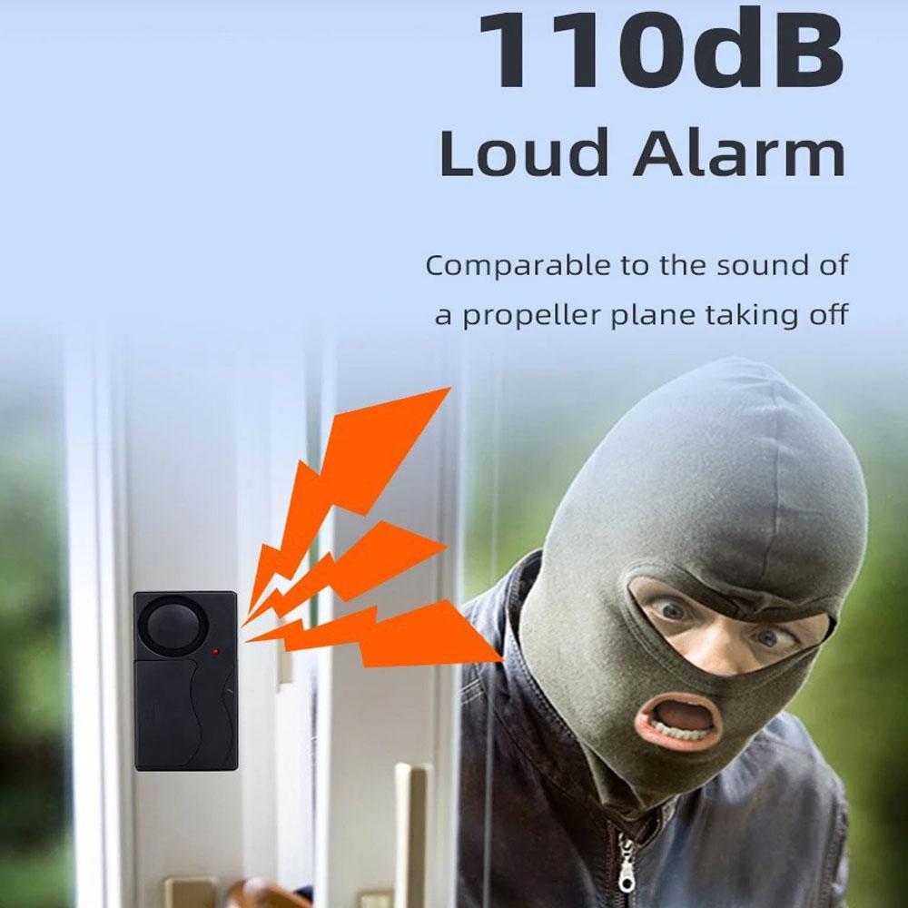 Car Anti-Theft Vibration Alarm 108dB Car Vibration Sound Light Alarm Wireless Remote Vibration Sensor Vehicle Security Alarm