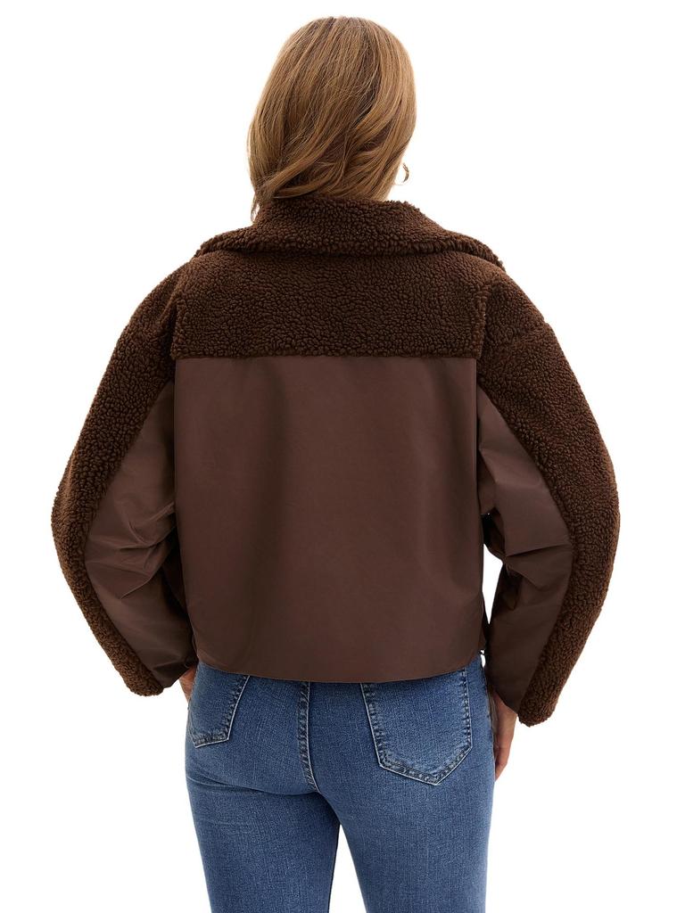 Зимнее ретро женское пальто из овечьей шерсти с длинным рукавом 2025