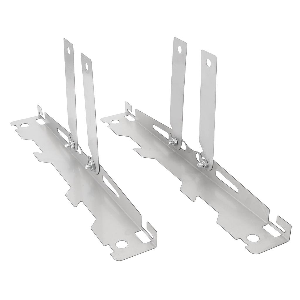 2 Set Wheel Alignment Tool Hanging Holes Camber Alignment Plates with 2 Measuring Tapes Silver