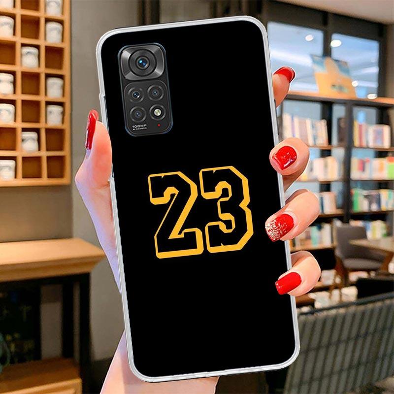 Basketball 23 24 8 Number Cover Phone Case For Xiaomi Redmi Note 15 14 13 12 11 10 Pro Plus 14S 12S 11S 11T 11E 10S Soft Fundas