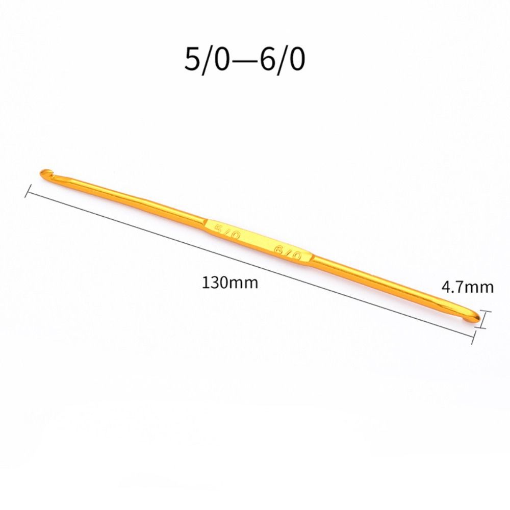 Золотые крючки для вязания разных размеров Спицы для вязания Новый инструмент для плетения пряжи Инструмент для ручного плетения