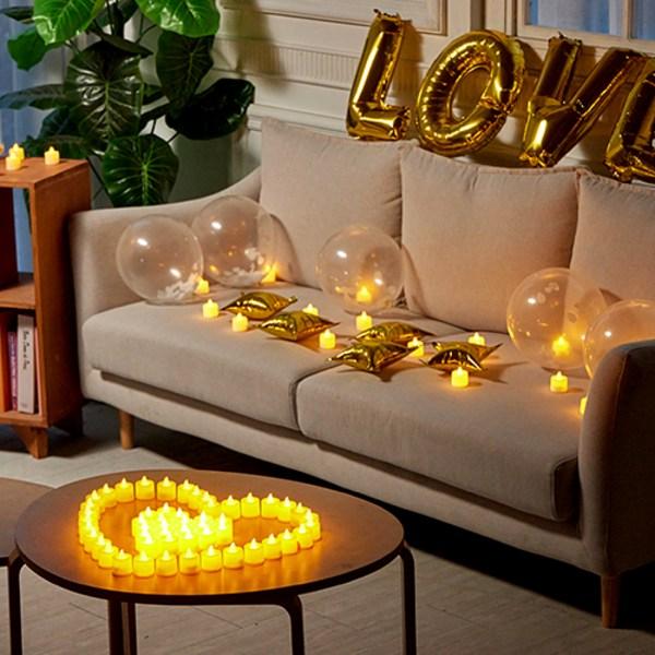 Comet Round LED Tea Light Candle Electronic Candle 24p