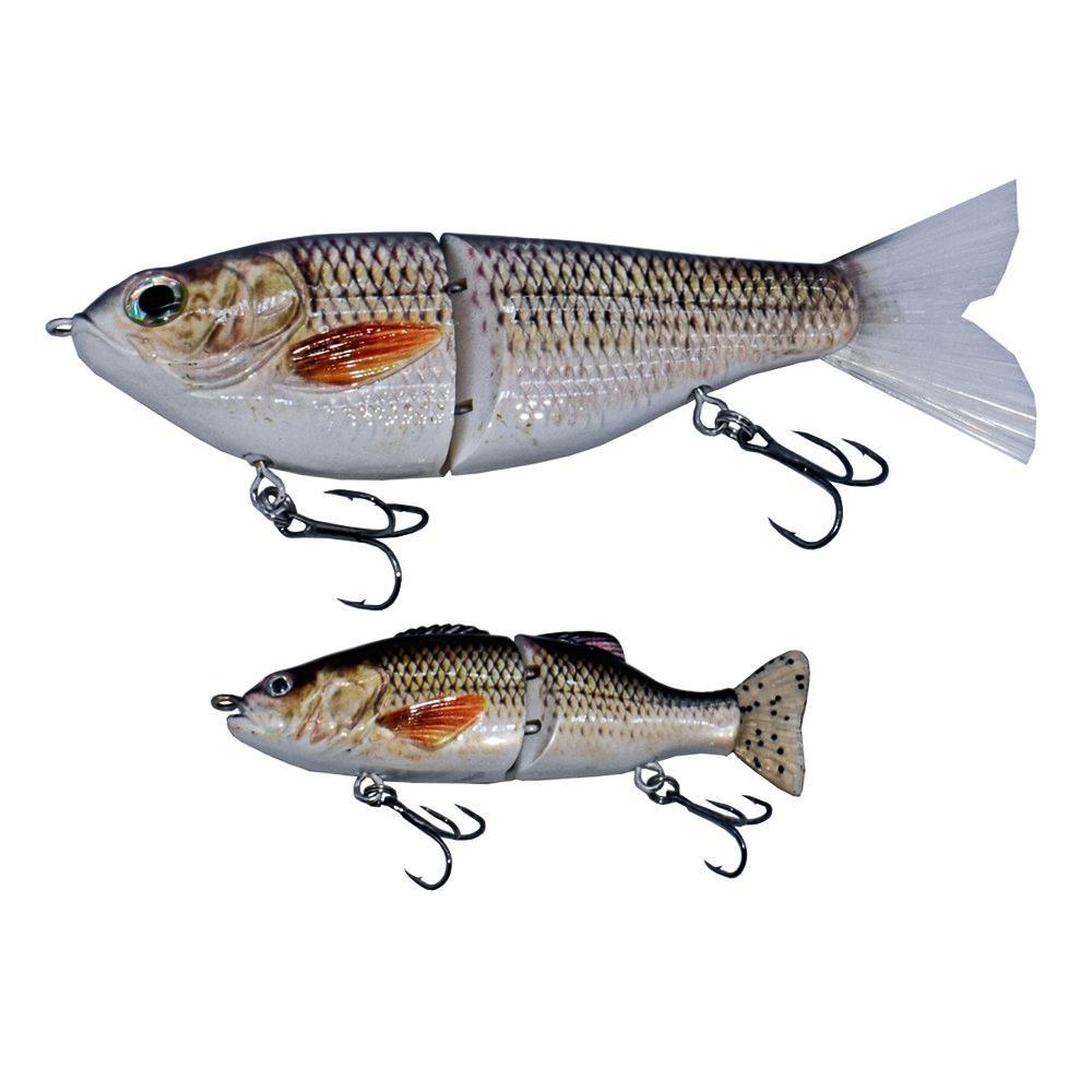 Рыболовные приманки, 2 шарнирные приманки для плавания, воблер, Реалистичная рыба, жесткая приманка, рыболовный крючок, приманки для форели, окуня, окуня, мускуса, 4 дюйма, 7,8 дюйма