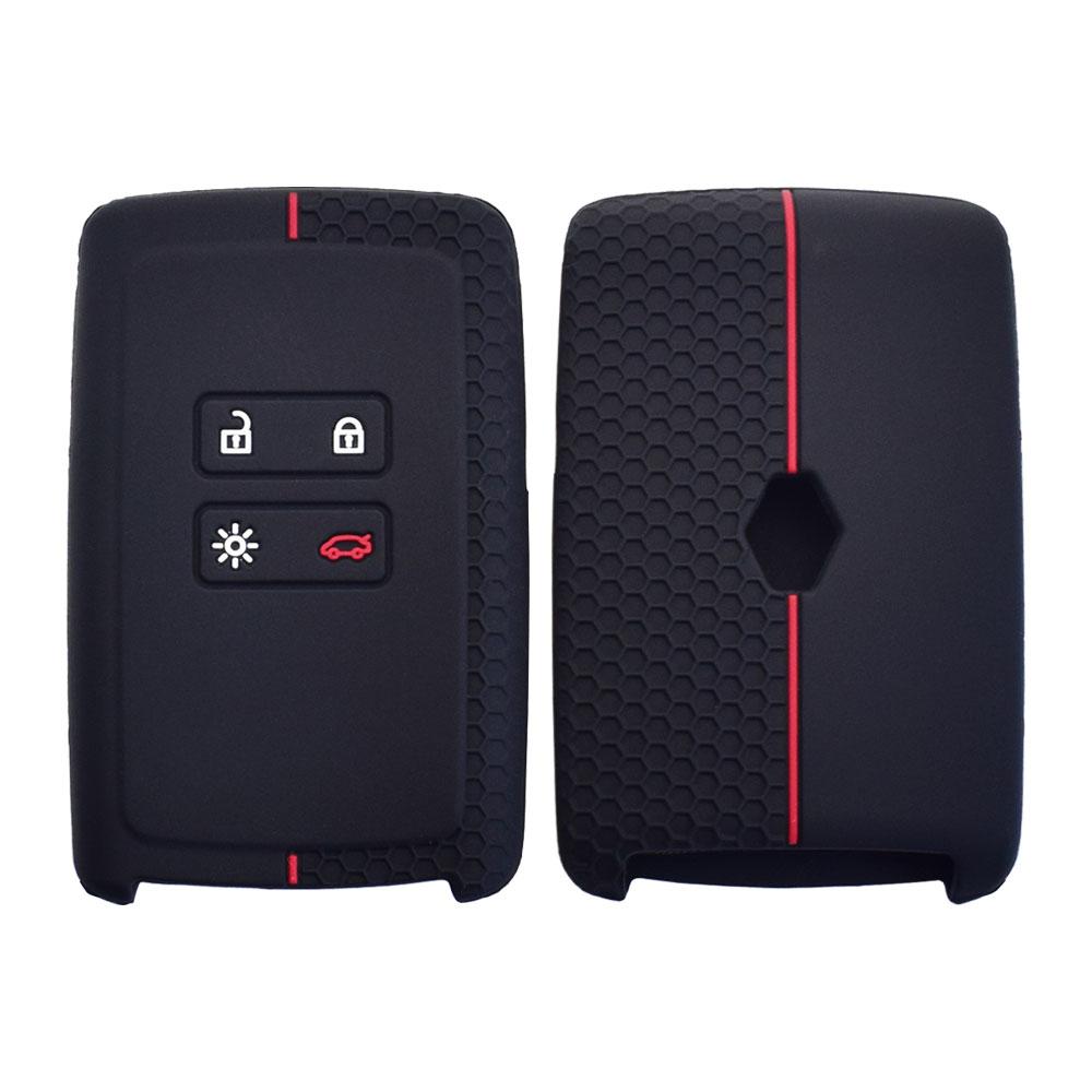 Силиконовый чехол для ключей от машины для Renault Kadjar Captur Koleos 2 Clio Espace 5 Master Talisman Scenic 4, защитный чехол с умным пультом дистанционного управления
