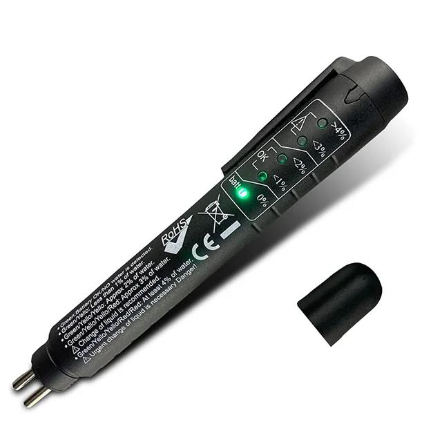 Brake Fluid Tester Pen,Hydraulic Fluid Liquid Oil Moisture Analyzer with 5 LED Indicators,Testing Tool for DOT3/4/5.1 Brake Flui