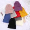 New Fashion Casual Hat Soft Hedging Cap Slouchy Bonnet Ski Hat Wool Knit Beanies