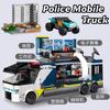 Совместимые наборы MOC Серия City Строительные блоки Полицейская мобильная машина Командный автомобиль Грузовик Игрушки MOC для детей Подарок 60418