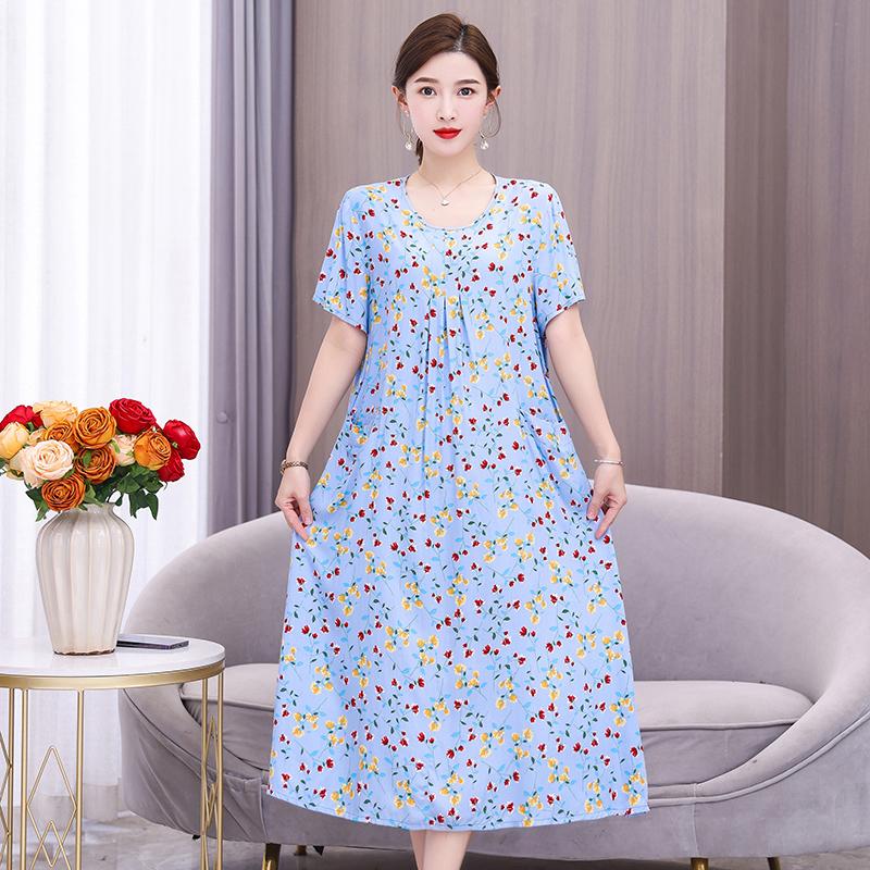 Винтажное длинное платье для женщин, элегантные летние платья с коротким рукавом