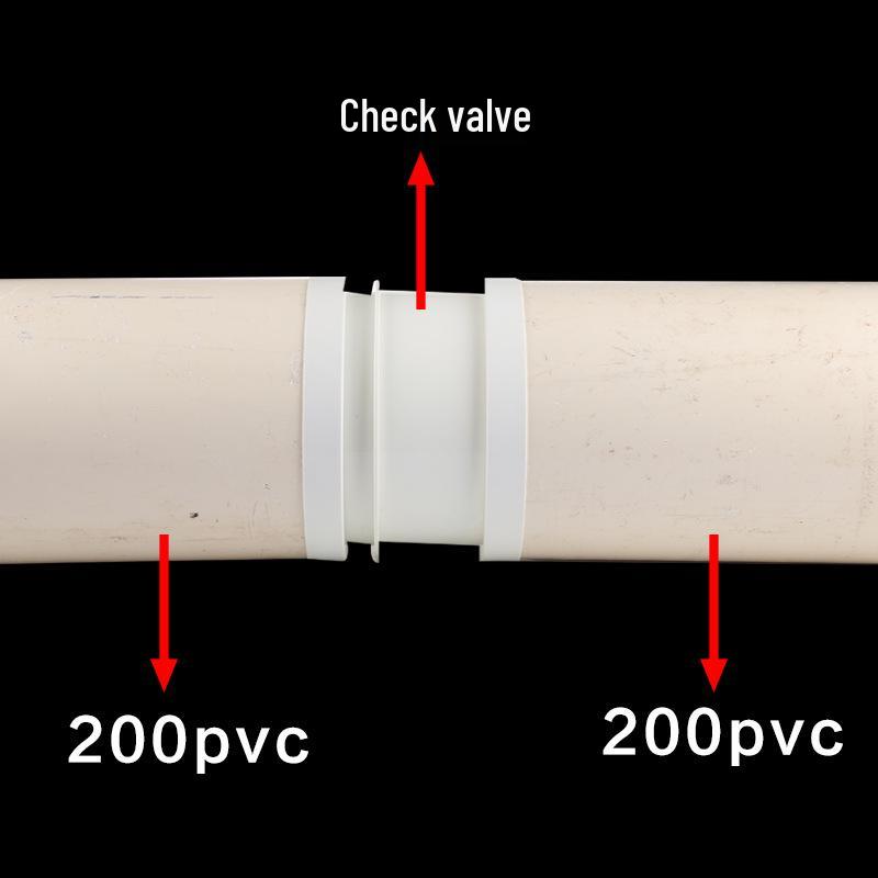200 PVC Pipe Anti-Backflow Check Valve for Range Hood & Chimney