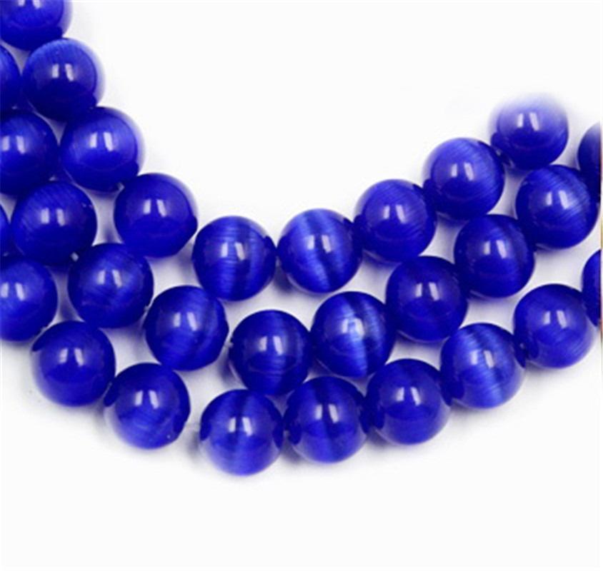 DIY 4 мм/6 мм/8 мм круглые натуральные опаловые разделители из кошачьего глаза свободные бусины для изготовления ювелирных изделий