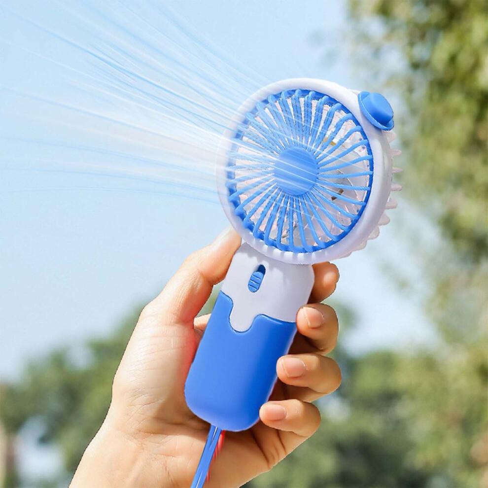 Handheld Fan, Portable Fan, USB Rechargeable Fan, Low Noise Fan, Ideal for Outdoor Activities and Office Use