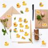 500Pcs/Roll Q Funny Yellow Ducks Kids Rewards Stickers - DIY Scrapbooks Album Decor Sealing Label Decals
