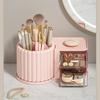 360° Spinning Desktop Shelf Dual-purpose Pen Container Cosmetic Caddy Student Dorm Essential Storage Case Lightweight Durable