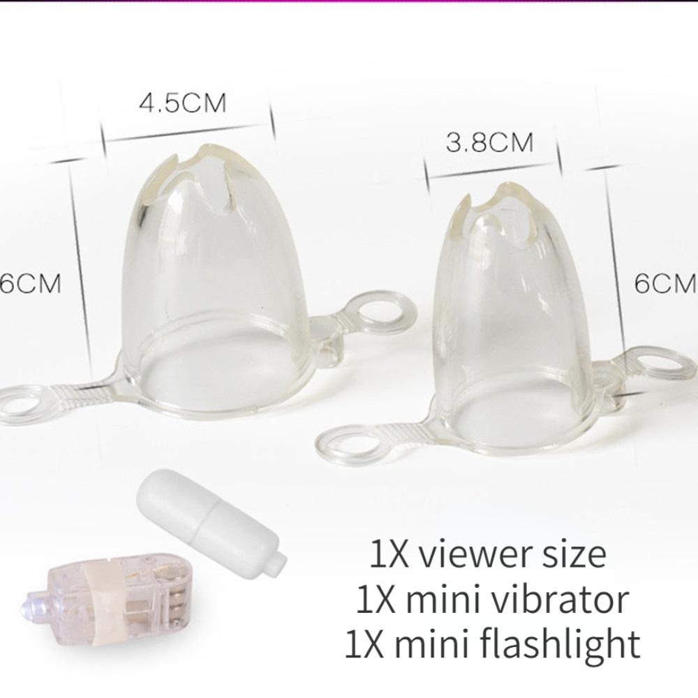 S + M Тематические игрушки Расширение освещения Вагинальное вуайеристическое устройство Вагинальные расширители Зеркало Анальные продукты