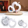 Easy To Use Silicone Mold for Crafting Unique Hollow Apples Ornament Gypsum Plaster Cement Home Decoration Mould