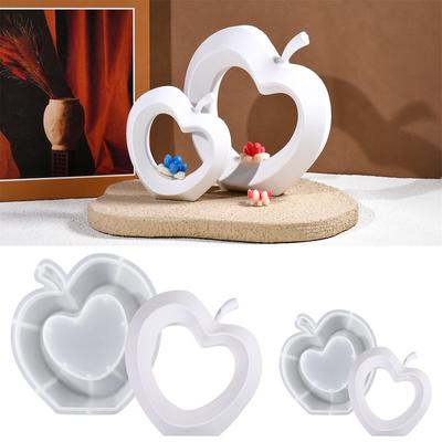 Легкая в использовании силиконовая форма для создания уникального полого яблочного орнамента из гипса, цемента для украшения дома