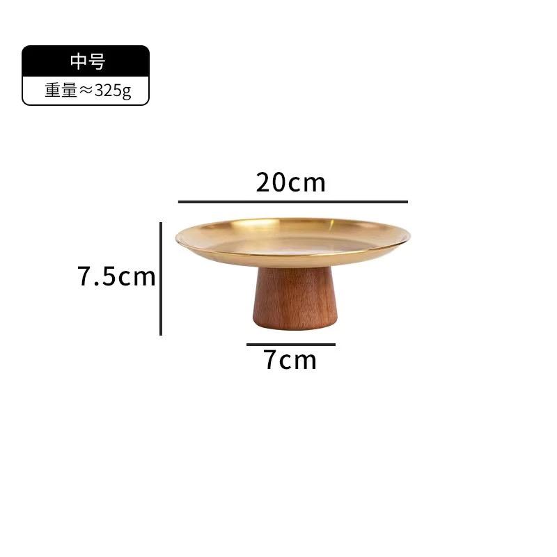 Подставка для десертов из нержавеющей стали во французском стиле – поднос с высокими ножками для фруктов, конфет и закусок