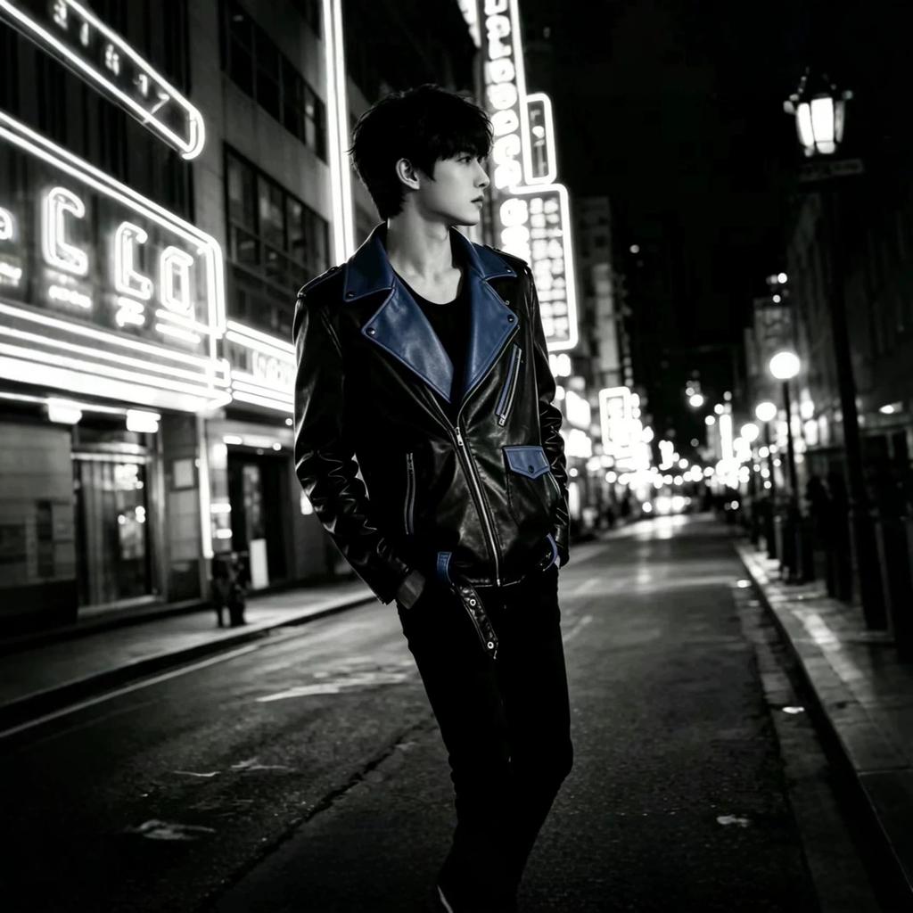 New Spring and Autumn Suit Men's Fashion Leather Jacket Men's Leather Jacket Slim Fit Regular Men's Clothing