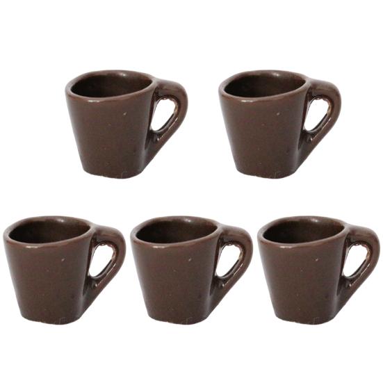 5 шт. 1:12 прекрасных компактных реквизитов для фотосъемки, изысканный миниатюрный кукольный домик, чашка для чая с молоком, кофейная чашка, микропейзажная чашка