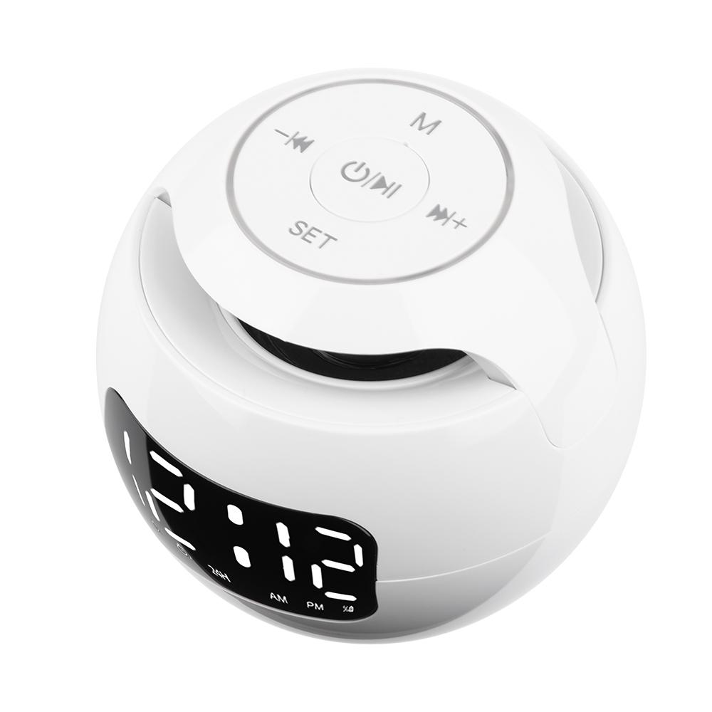 Модернизированный ночник Bluetooth-динамик Радио-будильник USB-зарядное устройство Цифровые часы FM-радио Таймер сна Автоматический сенсорный экран