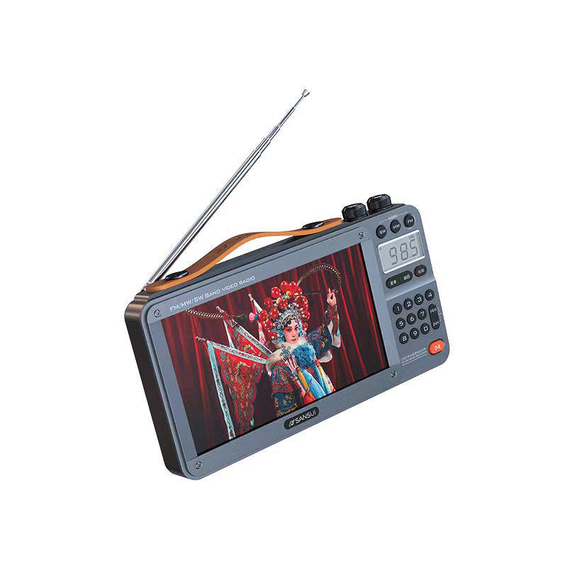 Радио Sansui F51 2023: Портативная Bluetooth-колонка для пожилых людей с воспроизведением видео и слотом для карт