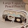 Large Capacity Rabbit Ears Pencil Pouch Multi Layer Cute Pen Storage Case  School Student
