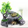Платформа для сушки черепах Платформа для лазанья Платформа для сушки спины Платформа для лазанья Наземная банка для черепах Лазающая черепаха для домашних животных FD22998086 Пещера, в которой прячется ящерица