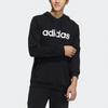 adidas Мужская толстовка с капюшоном Neo с буквенным принтом и логотипом, черная GP4875