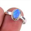 Natural Australian Opal Gemstone Handmade 925 Solid Silver Gift Ring S.7.5 D0Y91