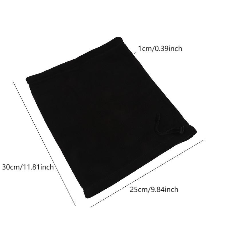 1Pc Drawstring Warm Neck Warm Scarf Outdoor Warm Skiing Cycling Thick Neck Sports & Outdoor Warm Scarf