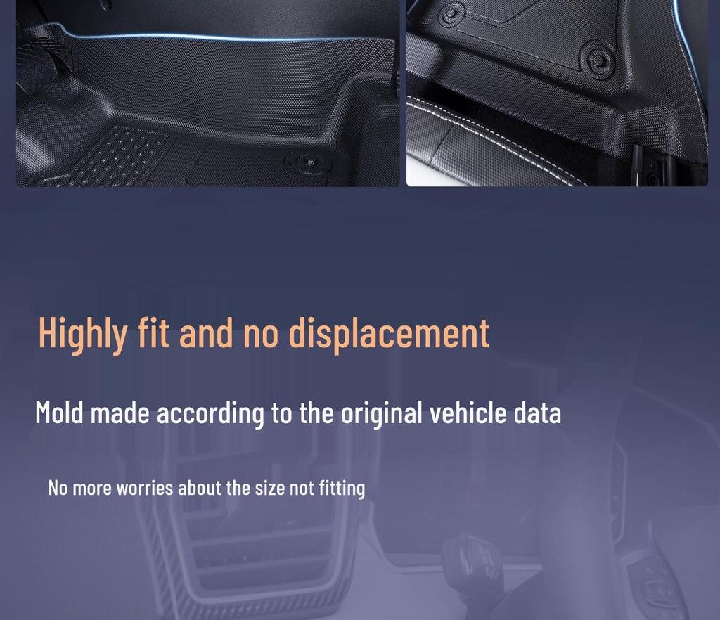 Коврики в салон автомобиля из ТПЭ, серия Logo: Нескользящий, водонепроницаемый и износостойкий