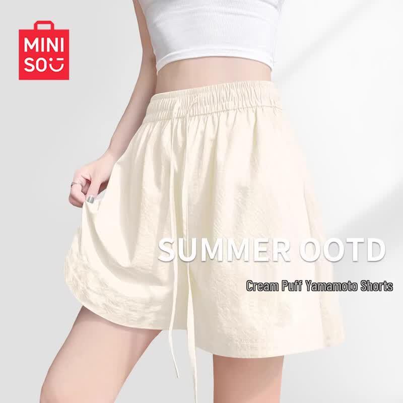 MINISO Women's Summer Loose Fit Casual Shorts