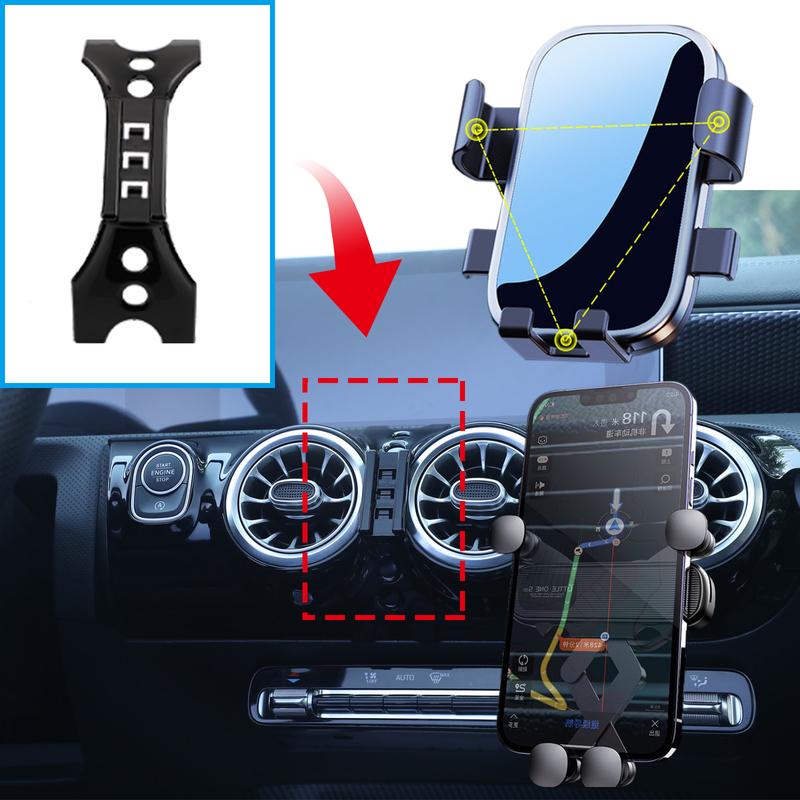 Car Mobile Phone Holder for Mercedes Benz A Class CLA A200 A180 W177 ~ GPS Bracket Accessories Navigation Stand Auto