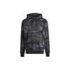 Camo Hoodie Black Men Streetwear IS2898