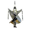 Dancing Lady Spinner Stained Glass Style Suncatcher Colorful Hanging Wind Spinner for Window Garden Porch Balcony Decoration