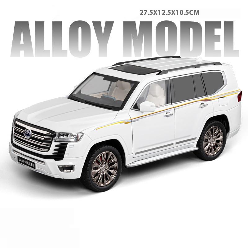 xmwcj1 1:18 Toyota Land Cruiser LC300 Prado SUV Alloy Car Model Diecast Metal Home Decoration & Computer Desktop Ornaments Holiday Gift
