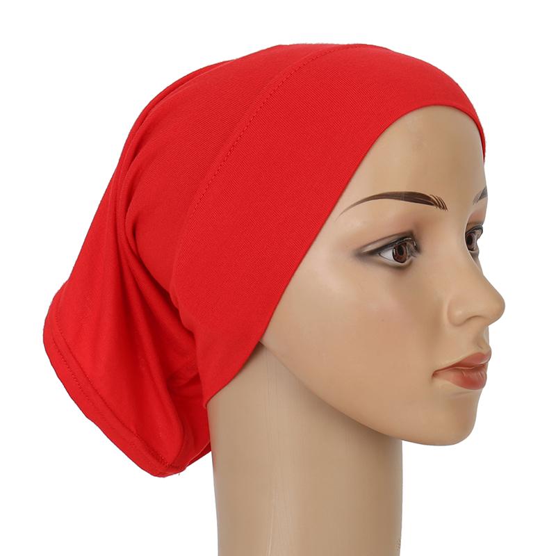 Women Soft Cotton Under Scarf Cap Turban Ready Wear Hijab Cap Female Headscarf Bonnet Hijabs Head Wraps For Women