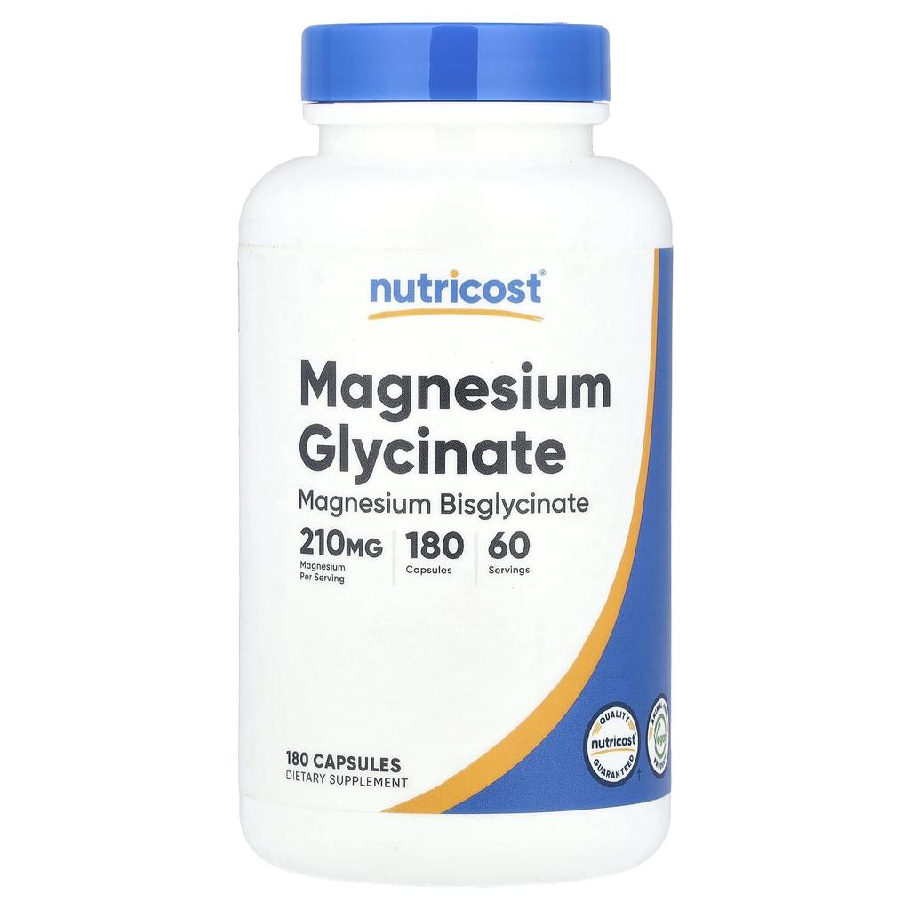 Magnesium Glycinate, 180 Capsules (70Mg Per Capsule)