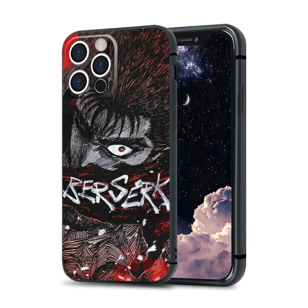 Guts Berserk Japanese Anime Manga Soft Silicone Phone Case for IPhone SE 6S 7 8 Plus X Xr Xs 11 12 13 Mini Pro Max Samsung
