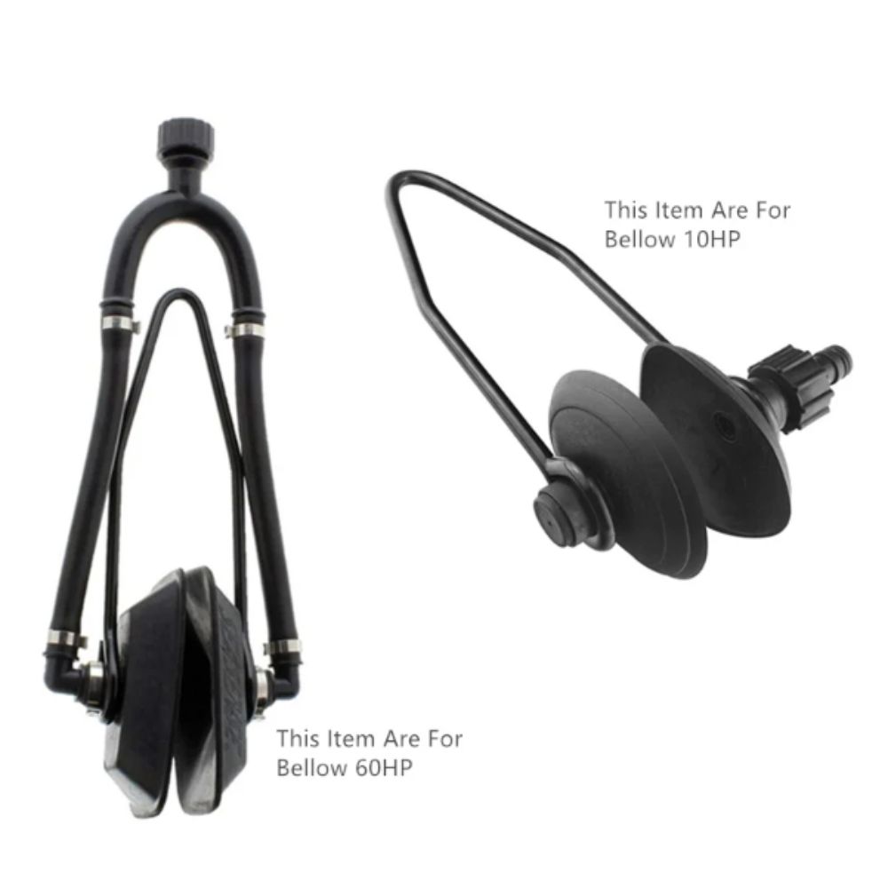 Round Ear Cups Engine Flusher Dual Water Feed Boat Ear Muff Dual Feed Flusher  Outboard Motors