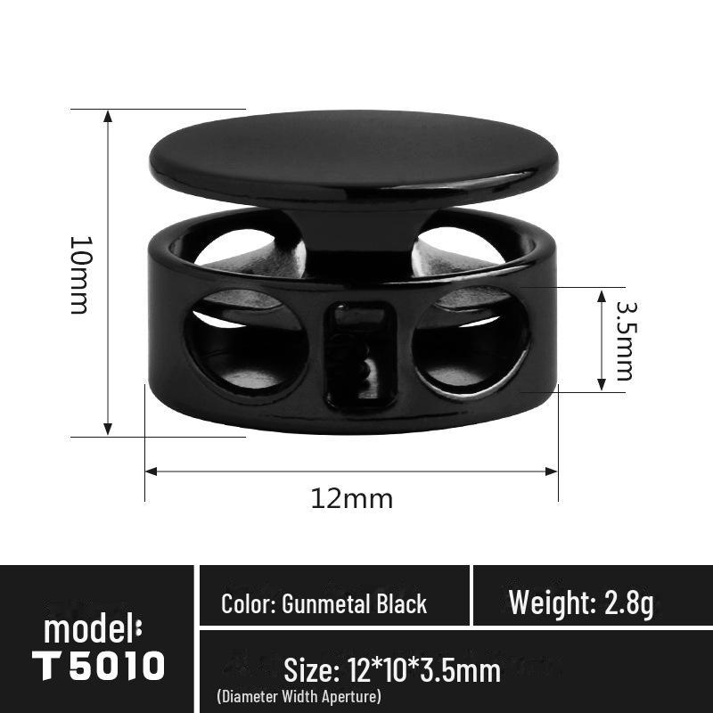 Регулируемый металлический пружинный шнур-замок для спортивной одежды