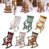 Wood Photo Props Scene Model Dollhouse Furniture Miniature Rocking Chair Doll House Accessories