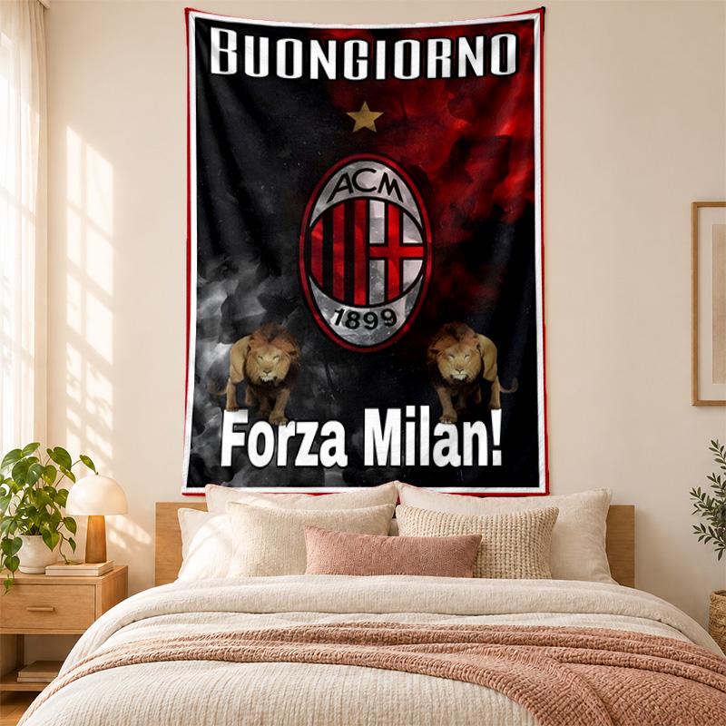 AC Milan Tapestry highquality for decorating living room bedroom dorm walls ideal as bedroom wallart orholiday gift